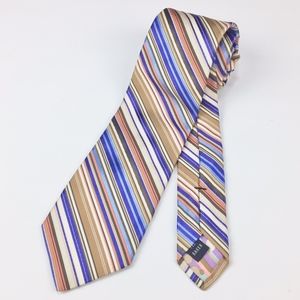 (Sold)TED BAKER LONDON Multi Color Stripes Men's Tie